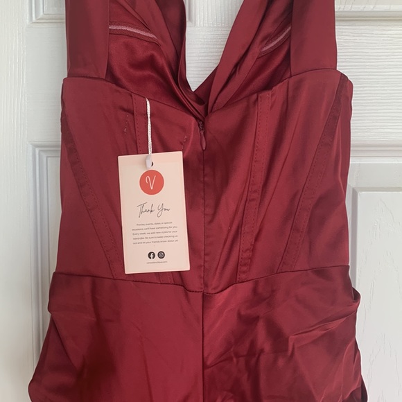 Cranberry Cocktail Dress - Picture 6 of 8